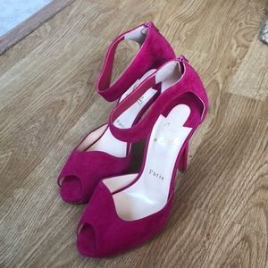 Christian Louboutin Peep Toe Pumps